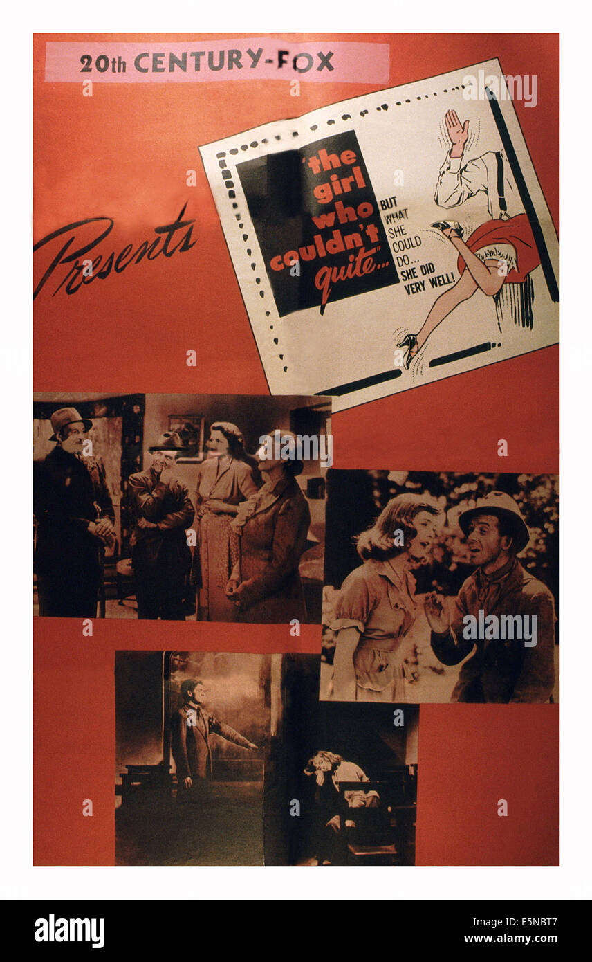 La FILLE QUI NE POUVAIT PAS TOUT À FAIT..., affiche, 1950. ©Twentieth Century-Fox Film Corporation 20, TM & Droit d'auteur/permission de Everett Collection Banque D'Images La FILLE QUI NE POUVAIT PAS TOUT À FAIT..., affiche, 1950. ©Twentieth Century-Fox Film Corporation 20, TM & Droit d'auteur/permission de Everett Collection Banque D'Images