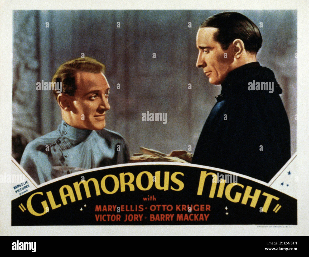 Nuit glamour, de gauche : Otto Kruger, Victor Jory, 1937 Banque D'Images