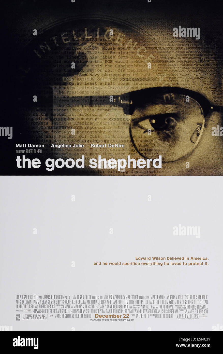 Le bon berger, l'avance de nous poster art, Matt Damon, 2006, © Universal/courtesy Everett Collection Banque D'Images