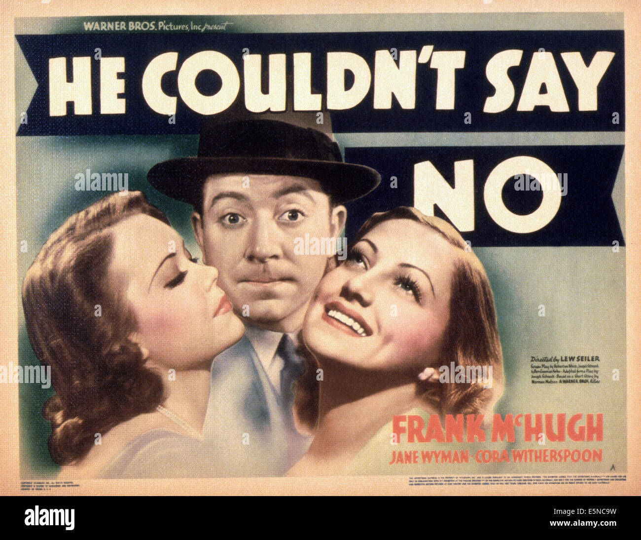 Il ne pouvait pas dire non, de gauche : Jane Wyman, Frank McHugh, Diana Lewis, 1938 Banque D'Images