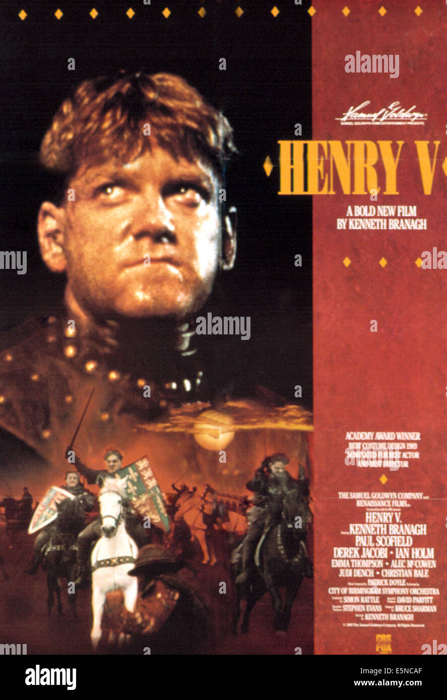 HENRY V, de Kenneth Branagh, 1989, (c) Samuel Goldwyn/avec la permission d'Everett Collection Banque D'Images