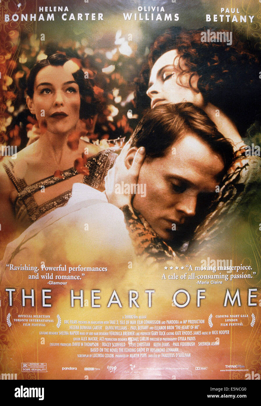 Le coeur de moi, de gauche : Olivia Williams, Paul Bettany, Helena Bonham Carter, 2002, © ThinkFilm/avec la permission d'Everett Collection Banque D'Images