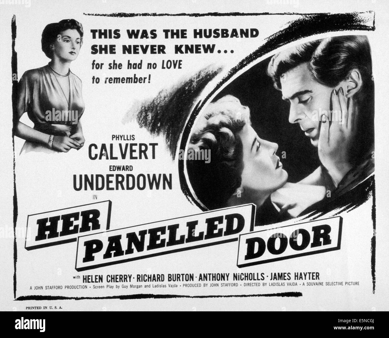 Elle porte à panneaux, (alias LA FEMME SANS NOM), à partir de la gauche : Phyllis Calvert (deux fois), Edward Underdown, 1950 Banque D'Images