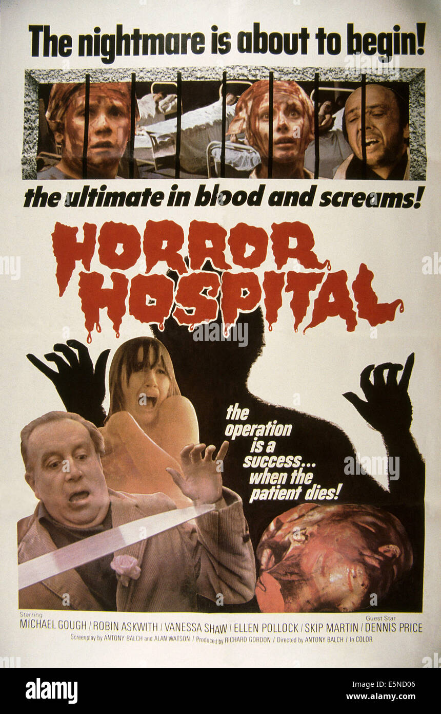 L'hôpital de l'horreur, (alias tueurs d'ordinateur), 1973 Banque D'Images