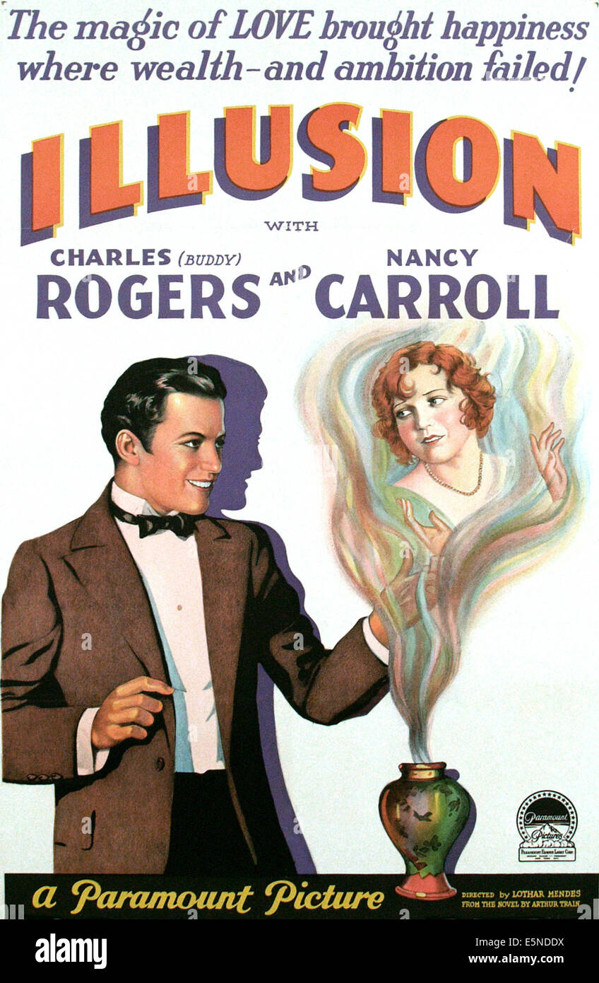 L'ILLUSION, Charles 'Buddy' Rogers, Nancy Carroll, 1929 Banque D'Images