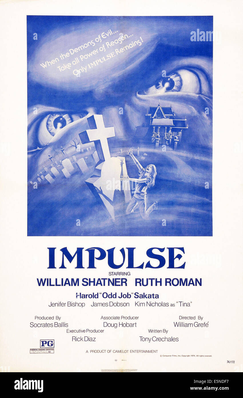 L'impulsion, de nous poster art, 1974 Banque D'Images