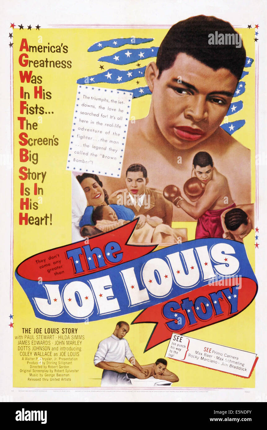 L'histoire de Joe Louis, Hilda Simms, Coley Wallace, 1953 Banque D'Images