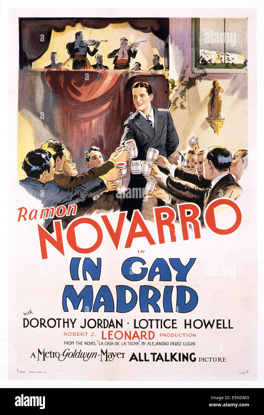 Dans la région de GAY MADRID, Ramon Novarro (centre), 1930 Banque D'Images