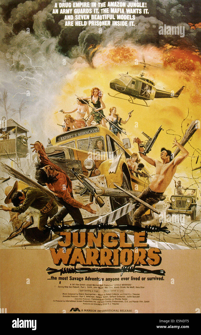Les guerriers de la jungle, affiche, 1984. ©Libération Aquarius/avec la permission d'Everett Collection Banque D'Images