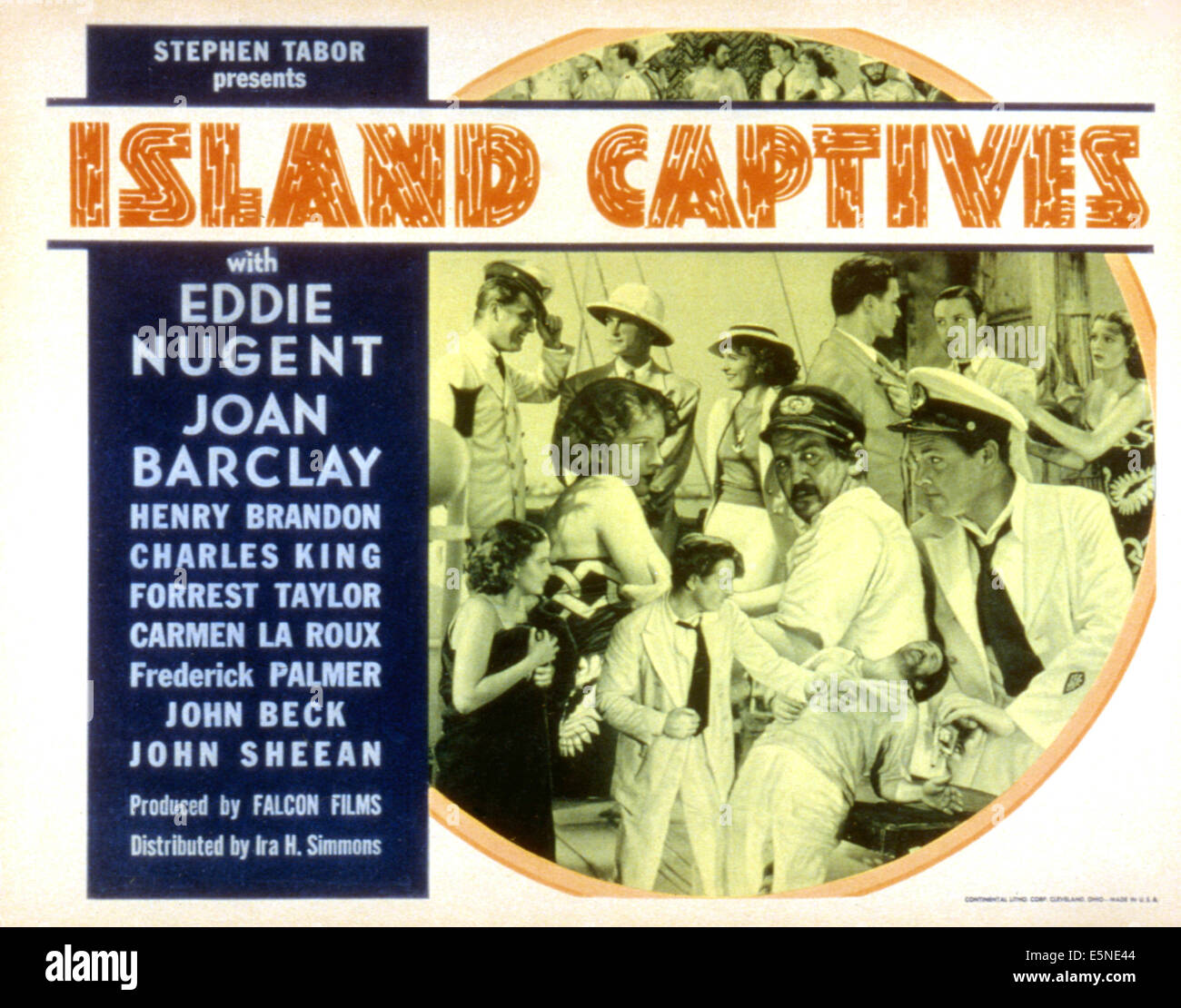 Prisonniers de l'île, Henry Brandon, Joan Barclay, Eddie Nugent, Charles King, 1937 Banque D'Images