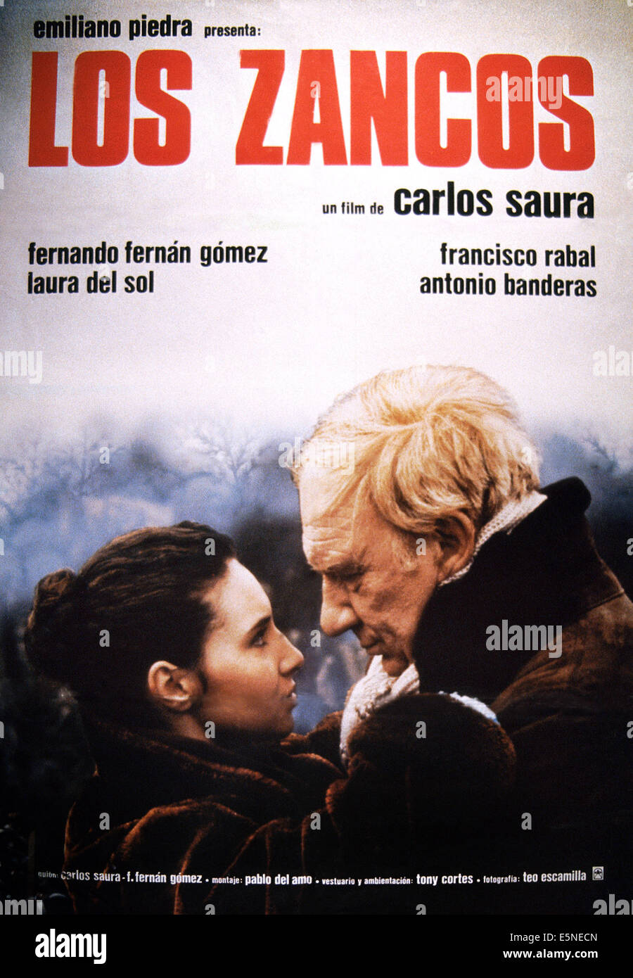 LOS ZANCOS, affiche, Laura del Sol, Fernando Fernan Gomez, 1984. ©EMILIANO Piedra/avec la permission d'Everett Collection Banque D'Images