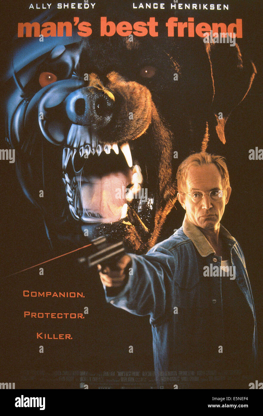 Le meilleur ami de l'homme, l'affiche américaine, Lance Henriksen, 1993, ©New Line Cinema/avec la permission d'Everett Collection Banque D'Images