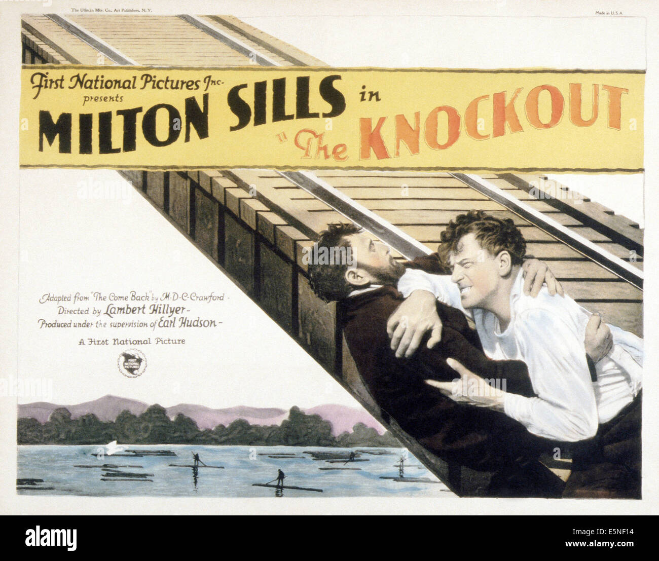 La KNOCKOUT, Milton Sills (droite), 1925 Banque D'Images