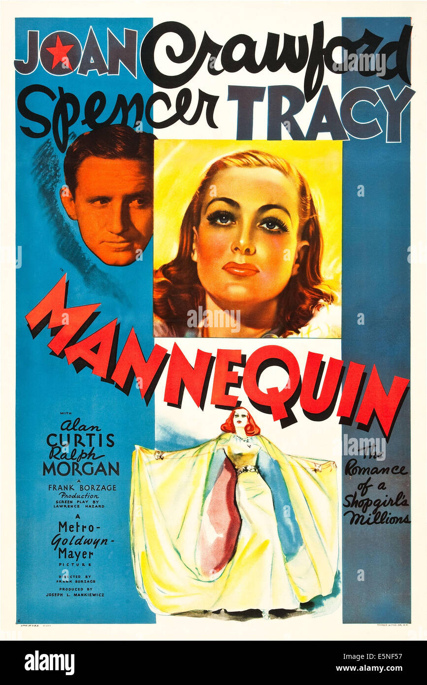 MANNEQUIN, Joan Crawford, Spencer Tracy, 1937 Banque D'Images