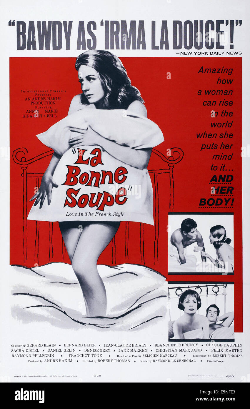 LA BONNE SOUPE, de nous poster art, Annie Girardot, 1964 Banque D'Images