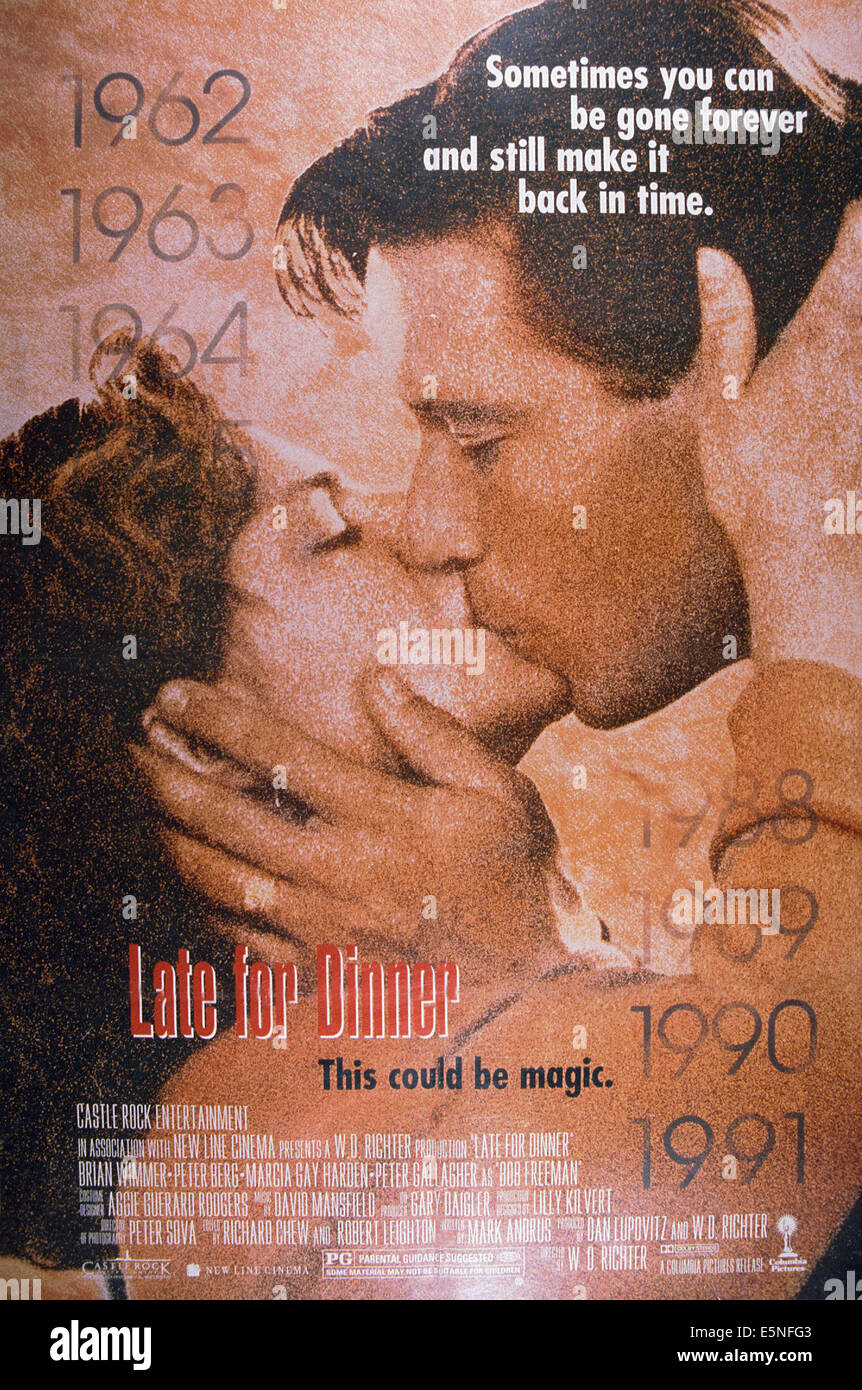 En retard pour le dîner, à partir de la gauche : Marcia Gay Harden, Peter Berg, 1991, © Columbia/avec la permission d'Everett Collection Banque D'Images