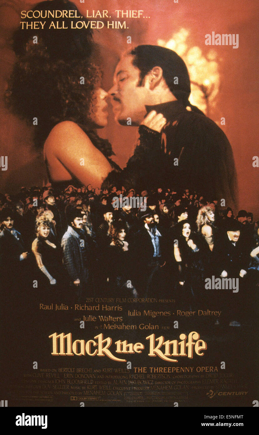 Nous, les Ripoux, de gauche de l'affiche, Julia Migenes, Raul Julia, 1989. ©21e siècle Film Corporation/avec la permission d'Everett Banque D'Images