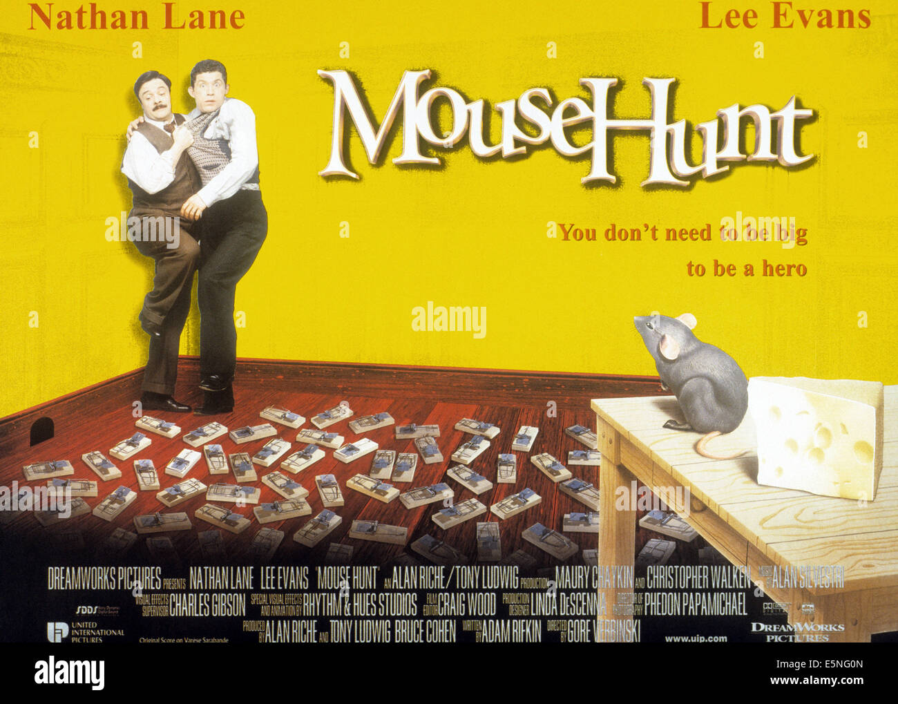 MOUSEHUNT, de gauche à droite : Nathan Lane, Lee Evans, 1997, © DreamWorks/avec la permission d'Everett Collection Banque D'Images