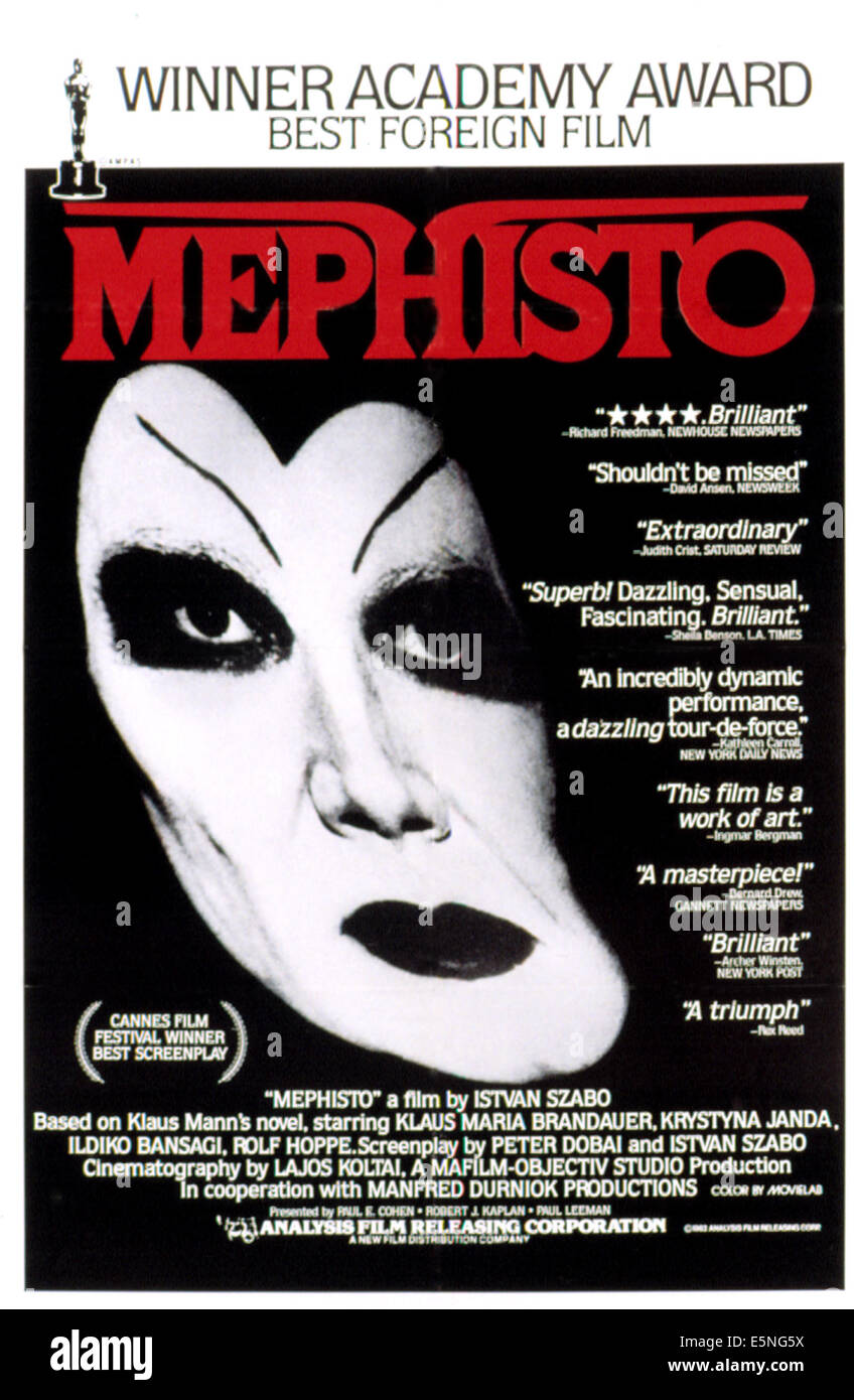 MEPHISTO, Klaus Maria Brandauer, 1981 Banque D'Images