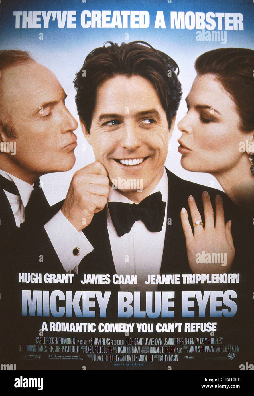 MICKEY les yeux bleus, de nous poster, de gauche, James Caan, Hugh Grant, Jeanne Tripplehorn, 1999. ©Warner Brothers/Everett Collection Banque D'Images