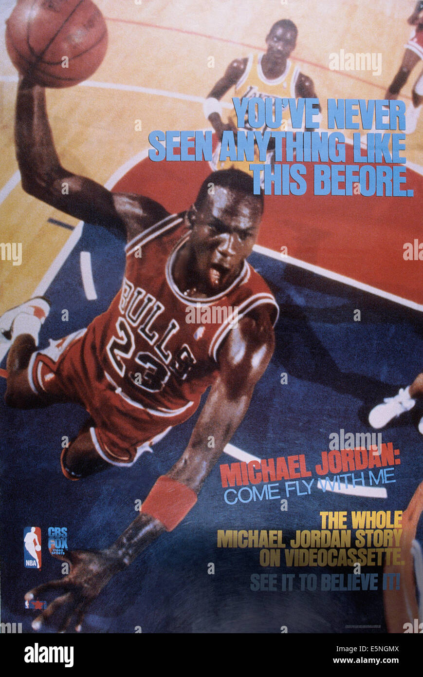 MICHAEL JORDAN : Come Fly With Me, de nous poster, Michael Jordan, 1989. ©CBS Fox Video Sports/avec la permission d'Everett Collection Banque D'Images