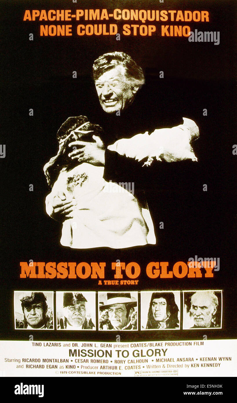 MISSION POUR LA GLOIRE : UNE HISTOIRE VRAIE, de gauche : Ricardo Montalban, Cesar Romero, Rory Calhoun, Michael Ansara, Keenan Wynn, 1977 Banque D'Images