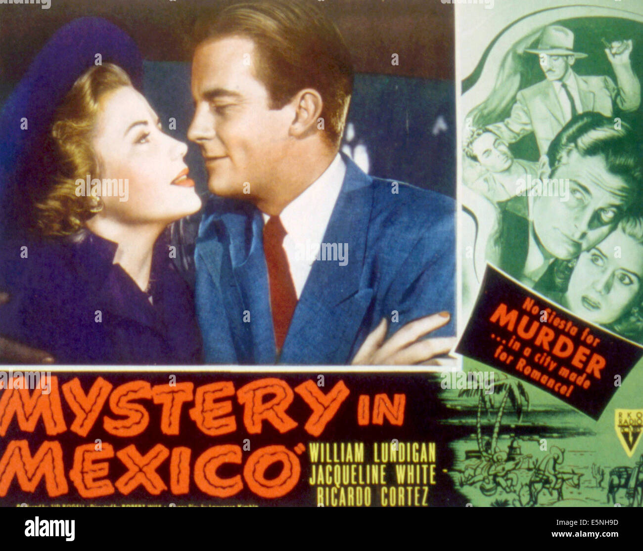 Mystère au Mexique, Jacqueline White, William Lundigan, 1948 Banque D'Images