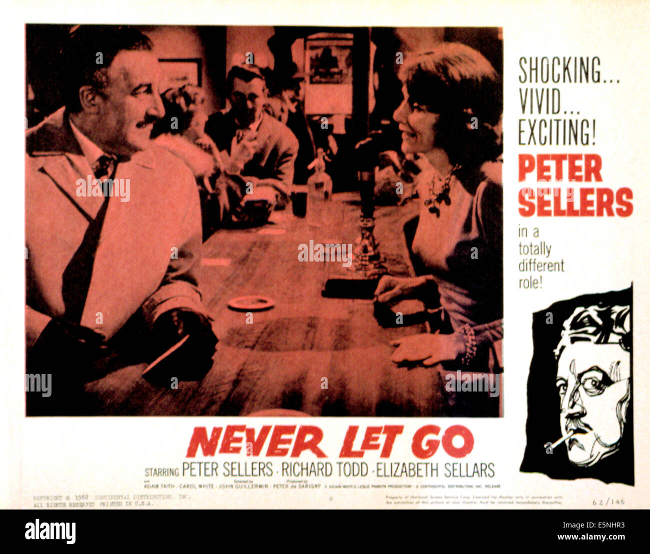NEVER LET GO, Peter Sellers, Elizabeth Sellars, 1960. Banque D'Images