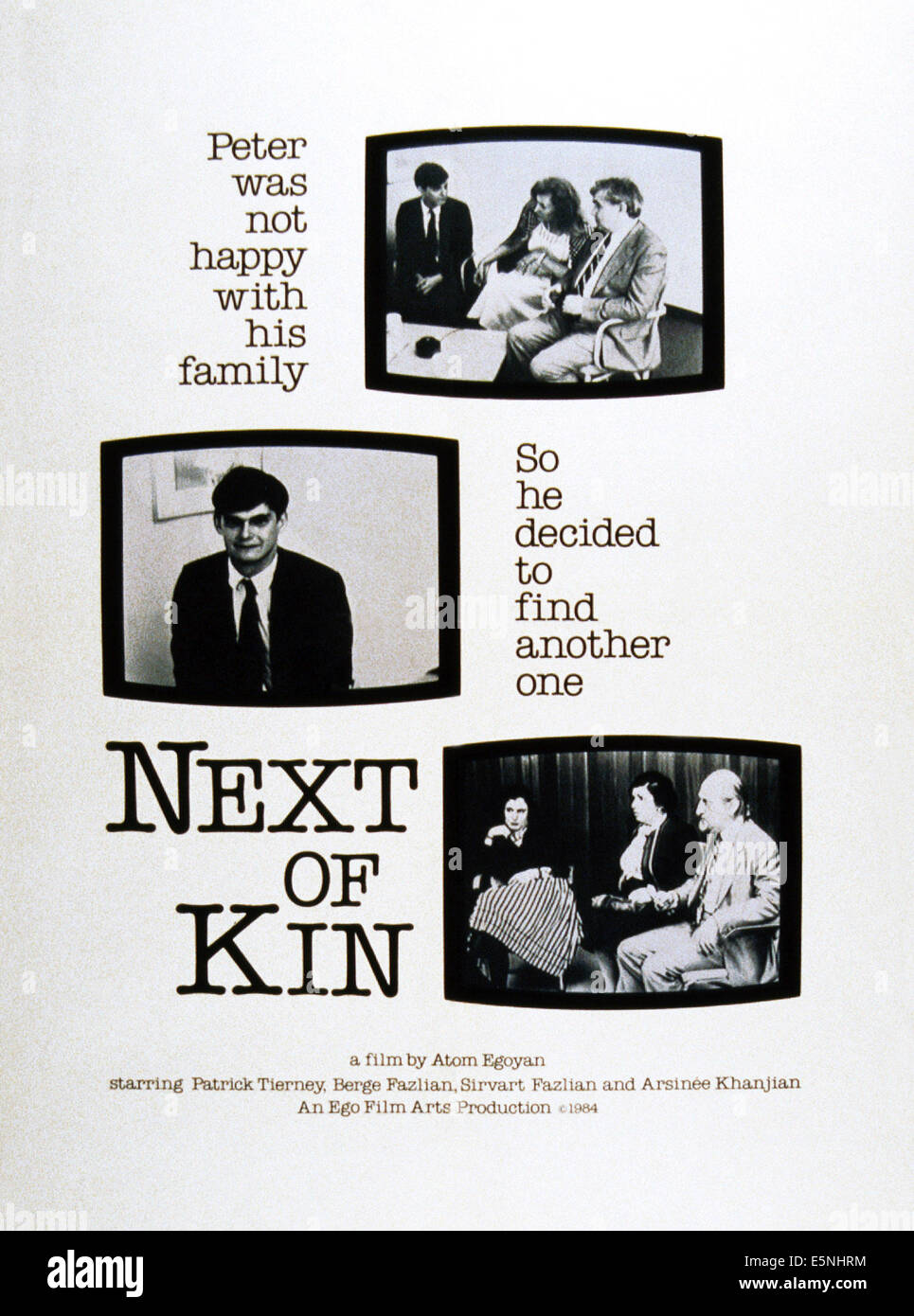 Proches, de nous poster, Patrick Tierney (centre), Insérer Insérer en bas de gauche à droite : Arsinee Khanjian, Sirvant Fazlian, Berj Banque D'Images