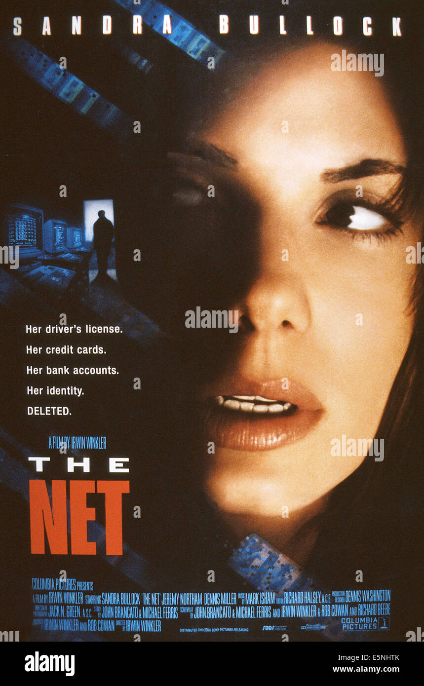 Le NET, de nous poster, Sandra Bullock, 1995, © Columbia/avec la permission d'Everett Collection Banque D'Images