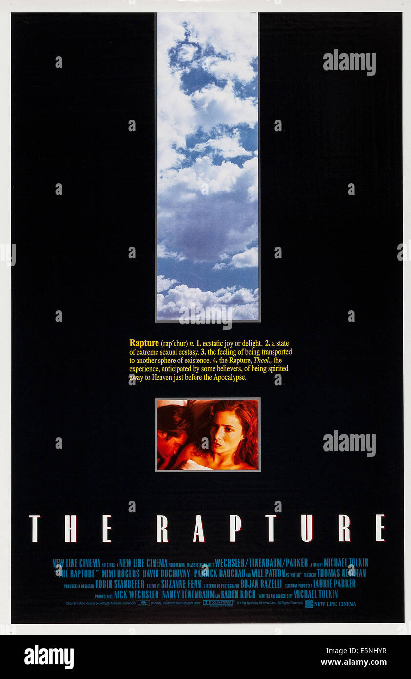 L'enlèvement, de nous poster, de gauche à droite : David Duchovny, Mimi Rogers, 1991, © Fine Line Features/courtesy Everett Collection Banque D'Images