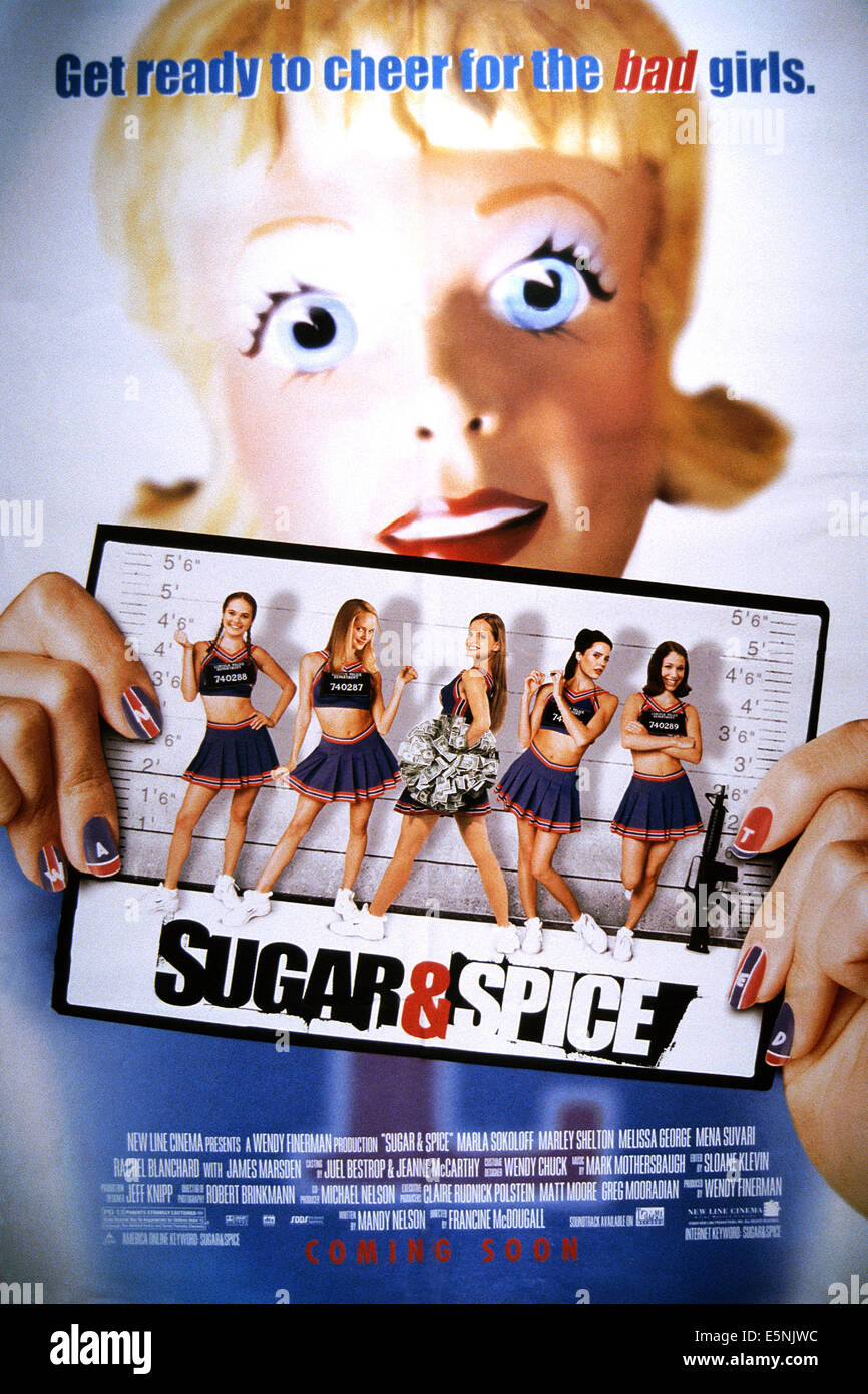 Sucre et d'épices, (aka SUGAR & SPICE), l'avance de nous poster art, de gauche : Rachel Blanchard, Marley Shelton, Mena Suvari, Melissa Banque D'Images
