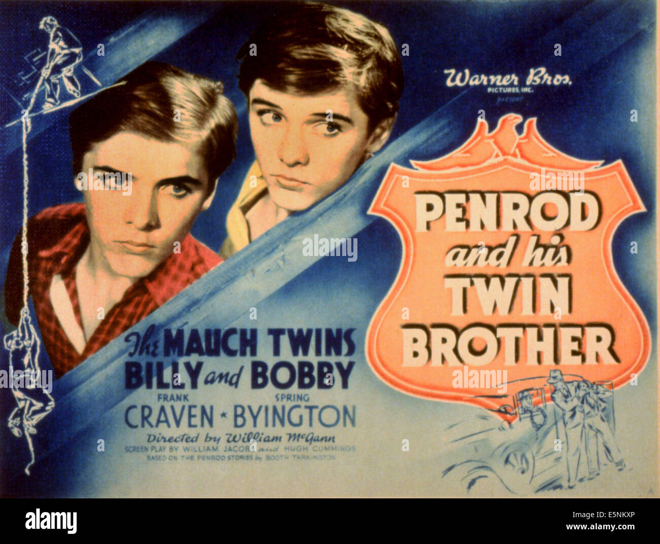 PENROD et son frère jumeau, Billy Mauch, Bobby Mauch, 1938 Banque D'Images