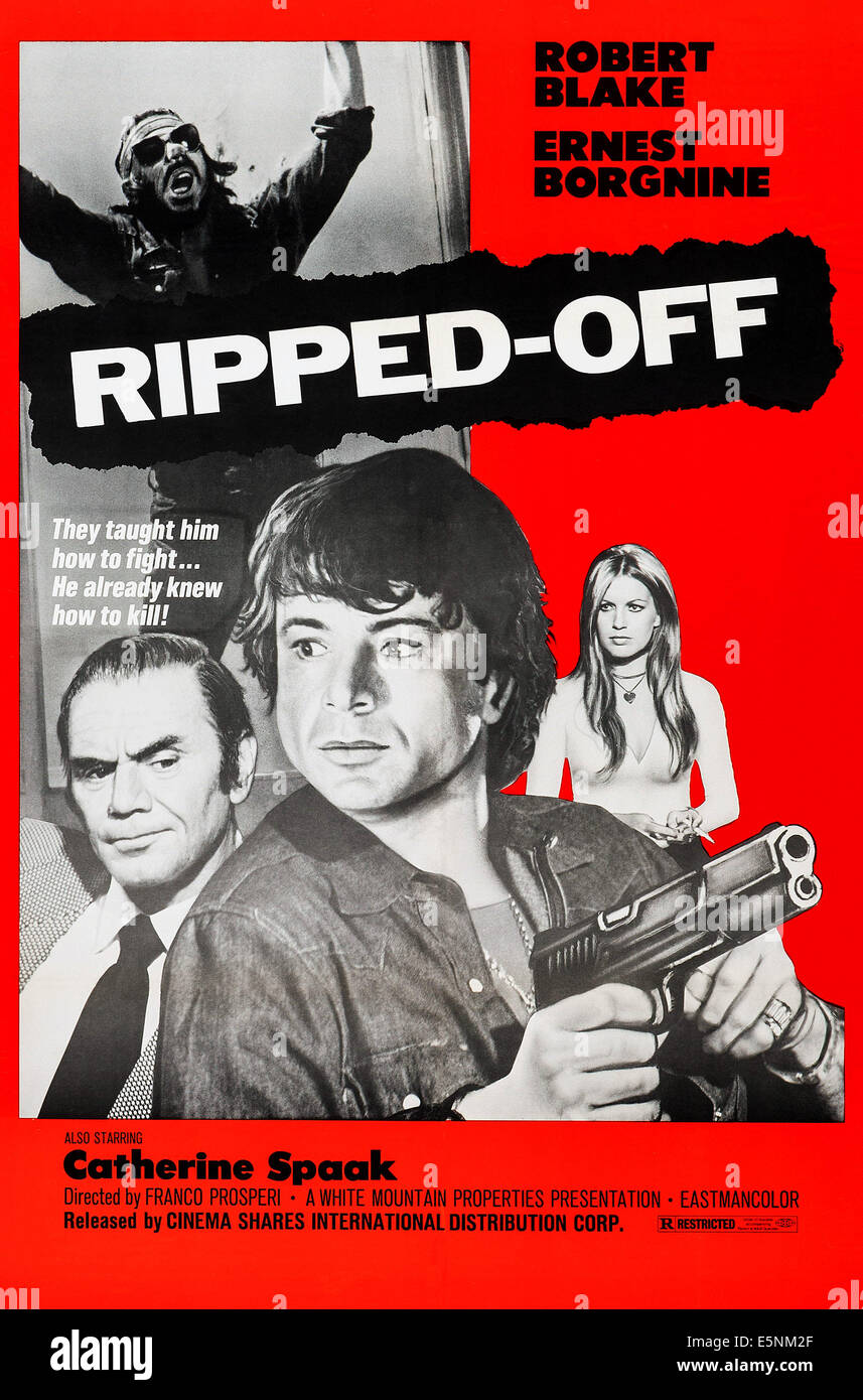 Rip-off, (alias le boxeur), Ernest Idaho, Tomas Milian, Robert Blake, Catherine Spaak, 1971 Sortie américaine : 1977 Banque D'Images