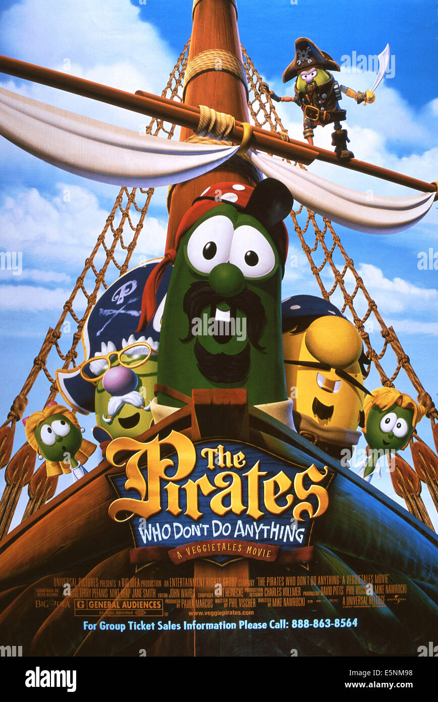 Les pirates QUI NE FONT RIEN : UN FILM de VEGGIETALES, US, 2008, de l'affiche © Universal/courtesy Everett Collection Banque D'Images Les pirates QUI NE FONT RIEN : UN FILM de VEGGIETALES, US, 2008, de l'affiche © Universal/courtesy Everett Collection Banque D'Images
