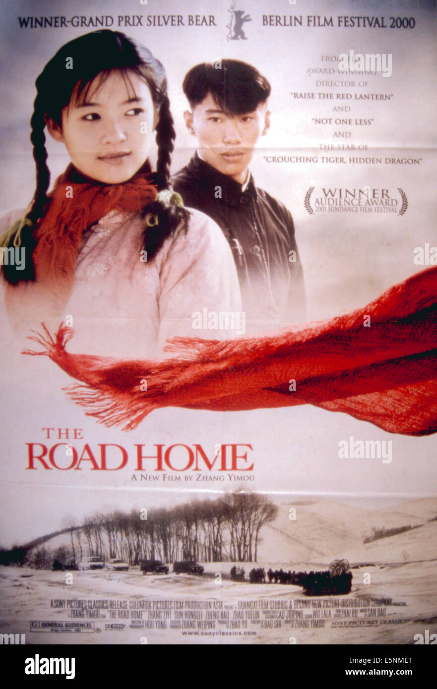 La ROUTE ACCUEIL, (aka WO DE FU QIN MU QIN), Zhang Ziyi, Zheng Hao, 1999. © Sony Pictures Classics/ Courtesy : Everett Collection Banque D'Images