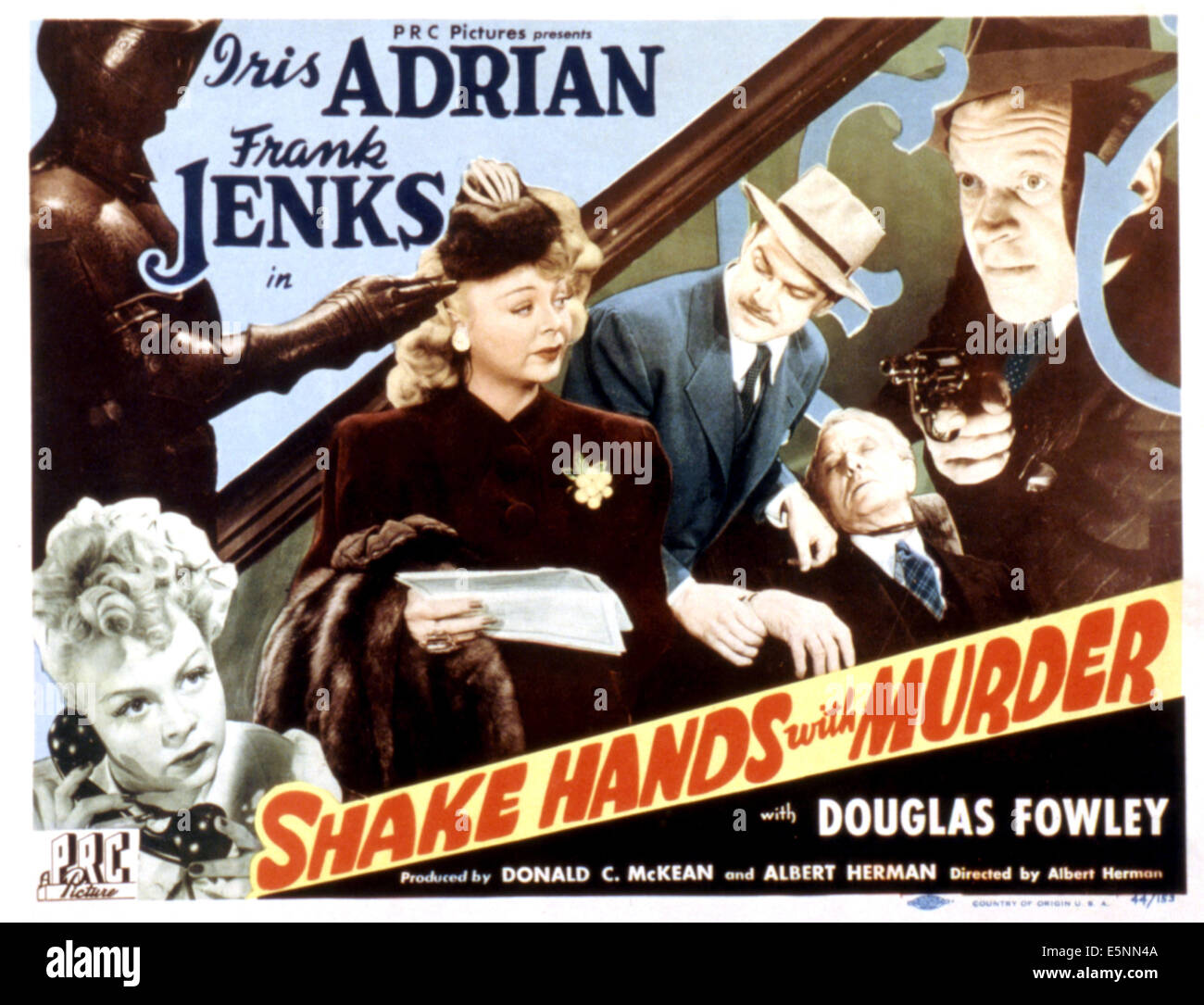 Serrer la main de meurtre, Iris Adrian, Douglas Fowley, George Kirby, Frank Jenks, 1944 Banque D'Images