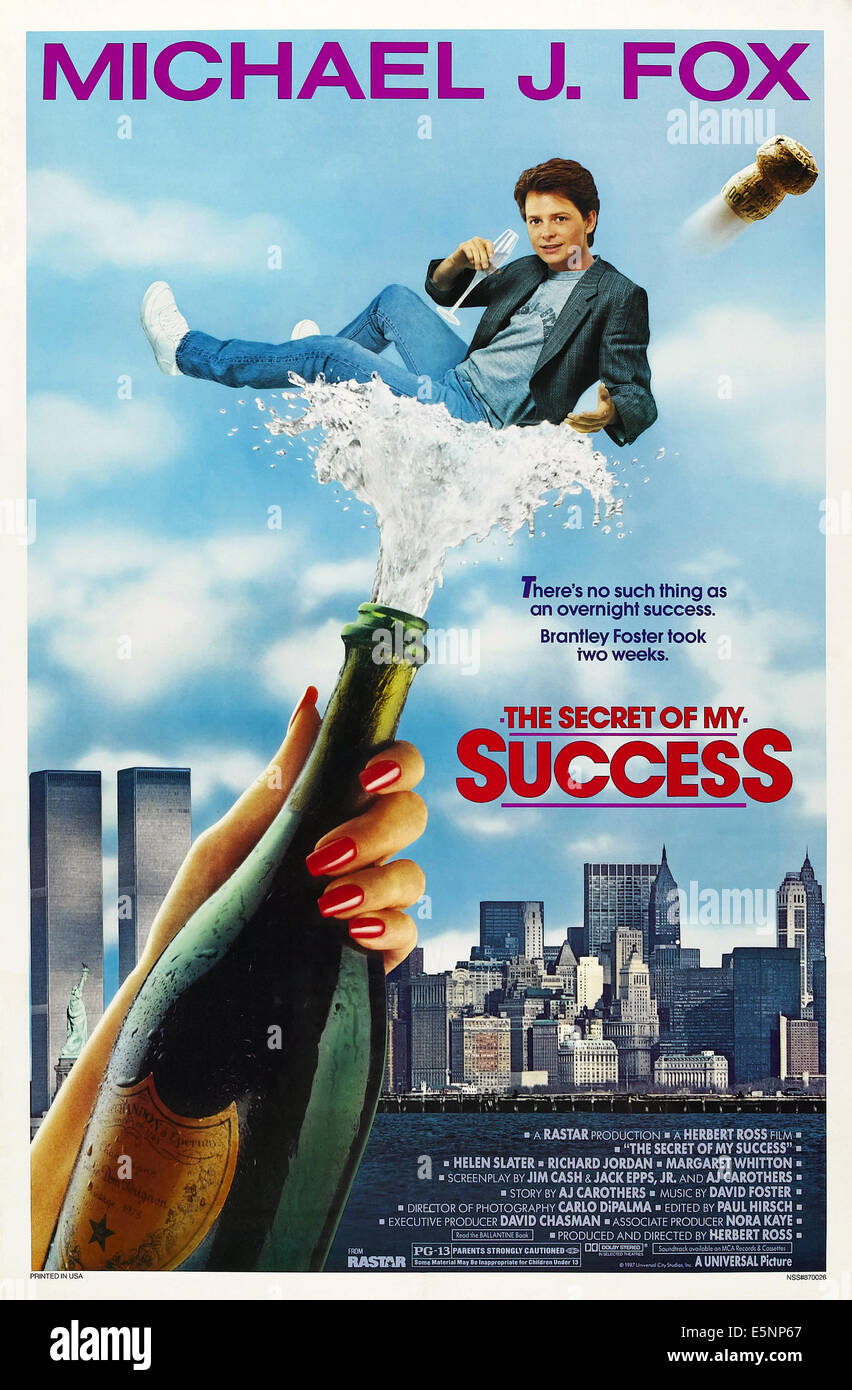 Le secret de mon succès, de nous poster, Michael J. Fox, 1987, © Universal/courtesy Everett Collection Banque D'Images