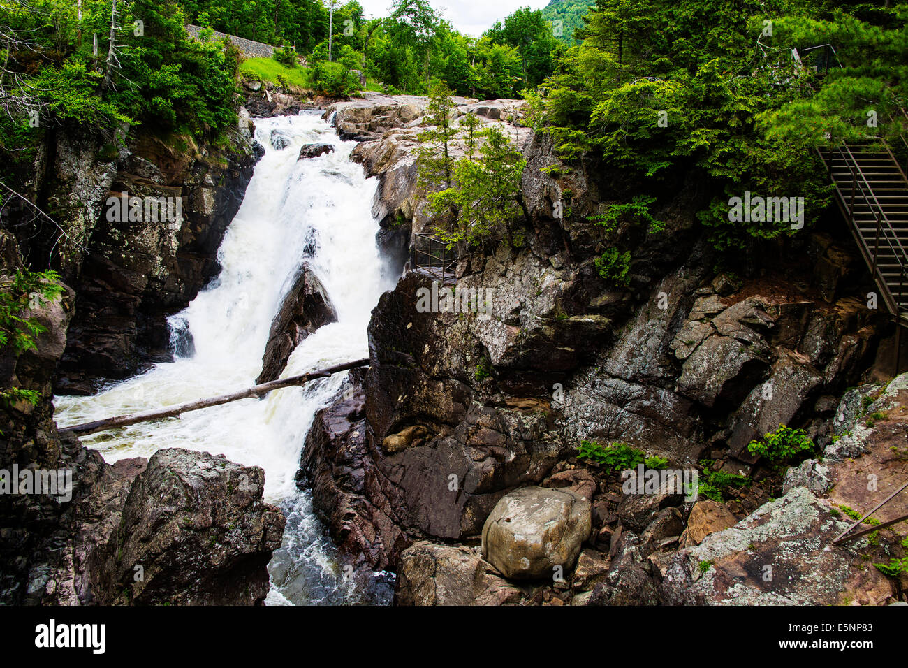 Lake Placid, New York Etats-unis. High Falls Gorge. Adirondack State Park Banque D'Images