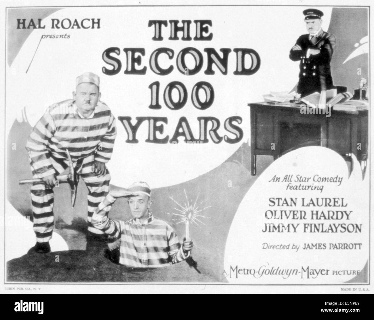 La seconde CENT ANS, Oliver Hardy, Stan Laurel, 1927 Banque D'Images