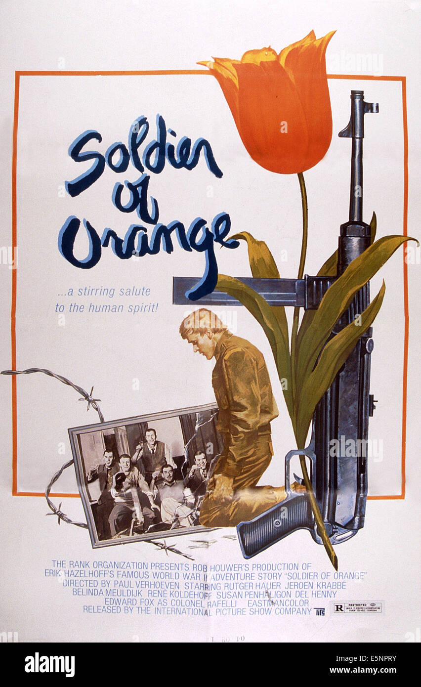 SOLDIER OF ORANGE, (aka SOLDAAT VAN ORANJE), Rutger Hauer (droite), 1977 Banque D'Images