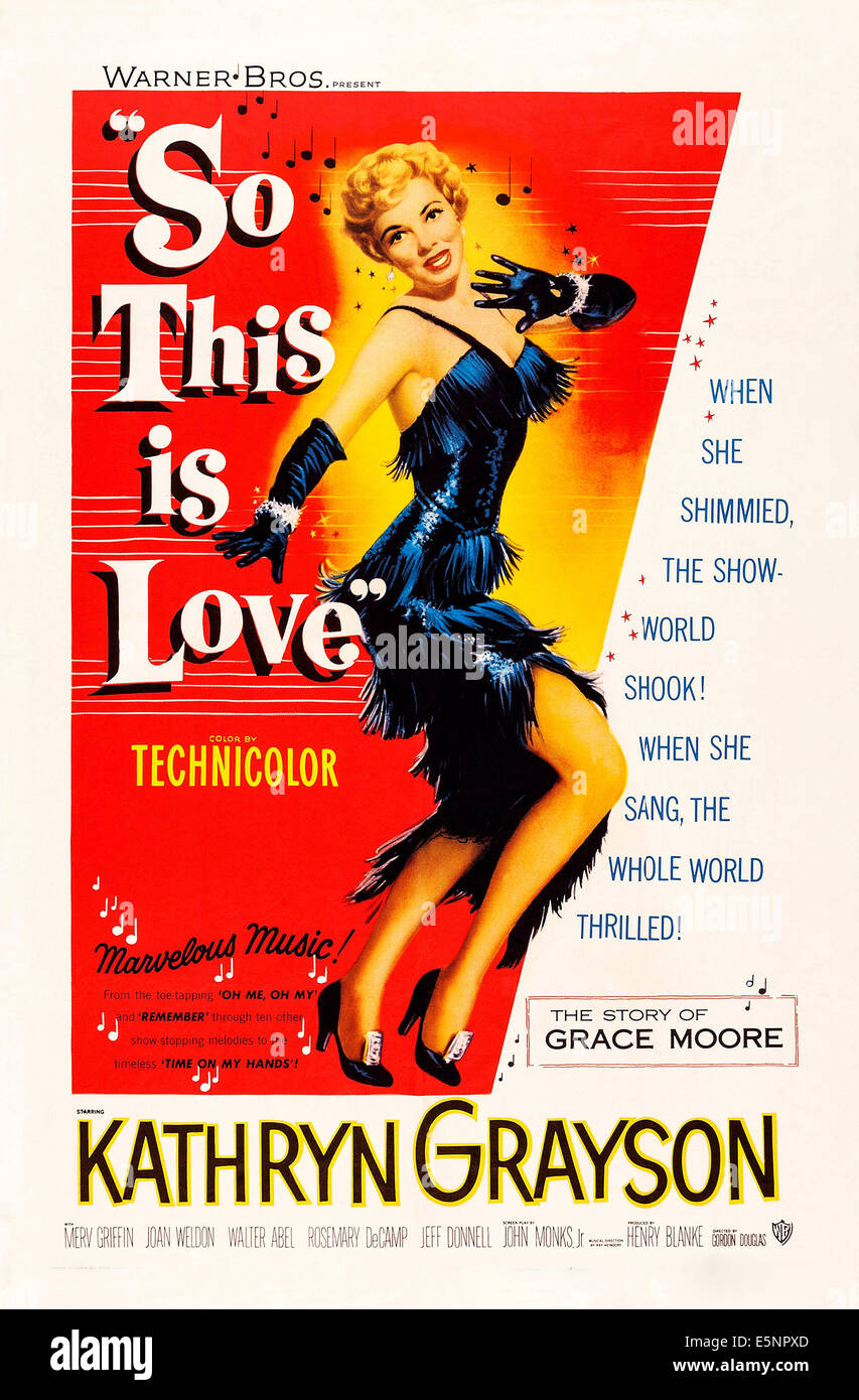 Donc, c'est l'amour, Kathryn Grayson, 1953 Banque D'Images