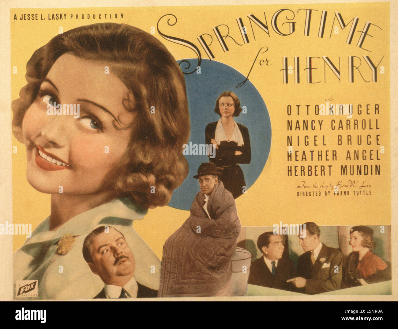 Le printemps D'HENRY, de nous poster, en haut de gauche à droite : Nancy Carroll, Heather Angel, en bas de gauche à droite : Nigel Bruce, Otto Kruger, Banque D'Images
