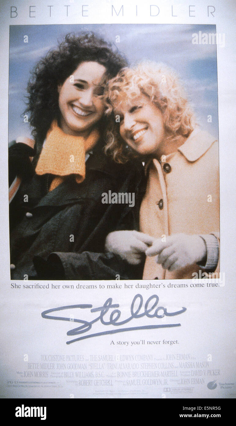STELLA, entre nous, de l'affiche à partir de la gauche : Trini Alvarado, Bette Midler, 1990, © Buena Vista/avec la permission d'Everett Collection Banque D'Images