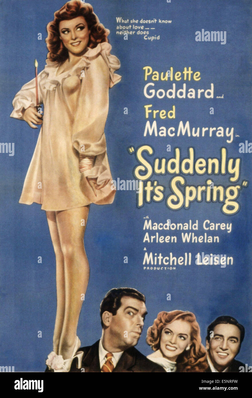 Tout à coup, c'est le printemps, Paulette Goddard, Fred MacMurray, Arleen Whelan, Macdonald Carey, 1947 Banque D'Images