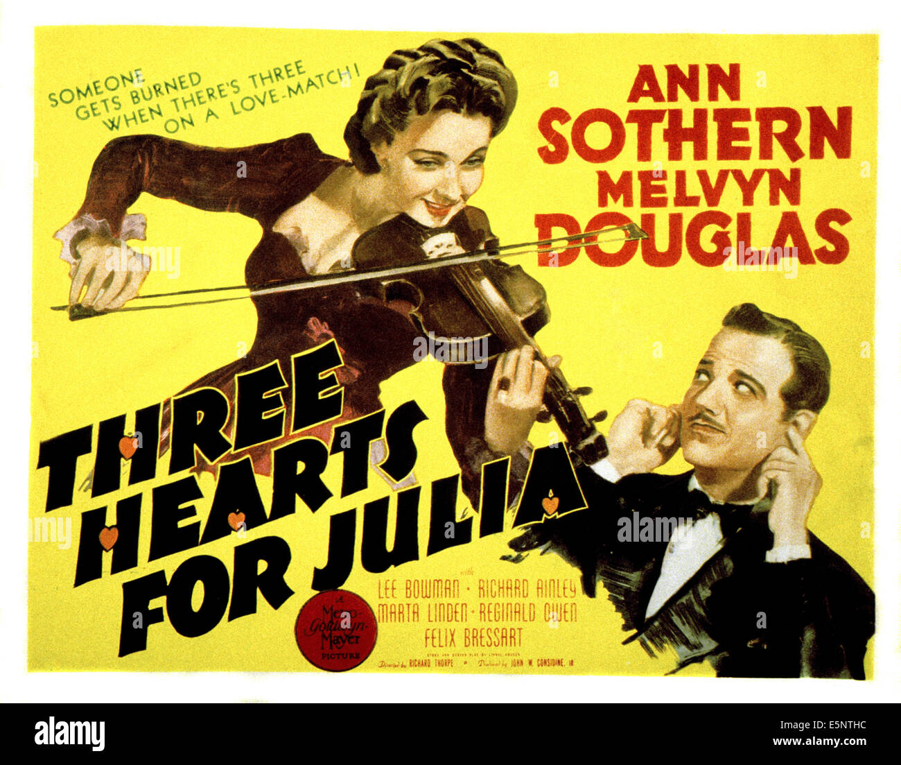 Trois COEURS POUR JULIA, Ann Sothern, Melvyn Douglas, 1943 Banque D'Images