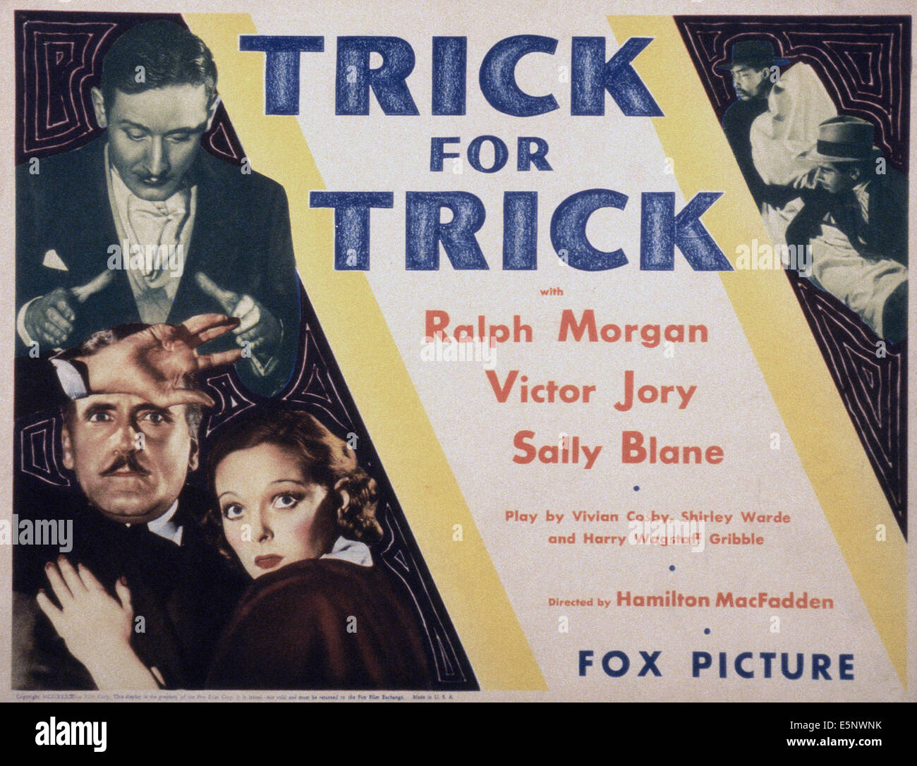 TRICK TRICK, lobbycard pour nous, à partir du haut : Victor Jory, Ralph ...