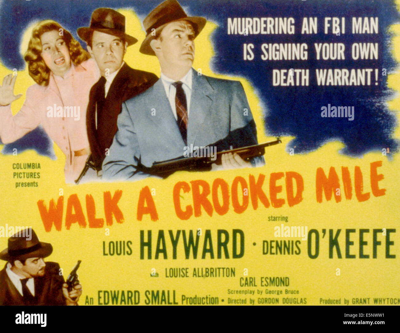 Marcher un mile de travers, Louise Allbritton, Louis Hayward, Dennis, O'Keefe, 1948 Banque D'Images