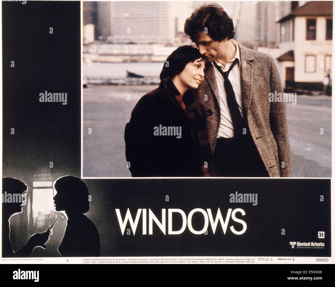 Nous lobbycard, WINDOWS, à partir de la gauche : Talia Shire, Joe Cortese, 1980, © United Artists/avec la permission d'Everett Collection Banque D'Images