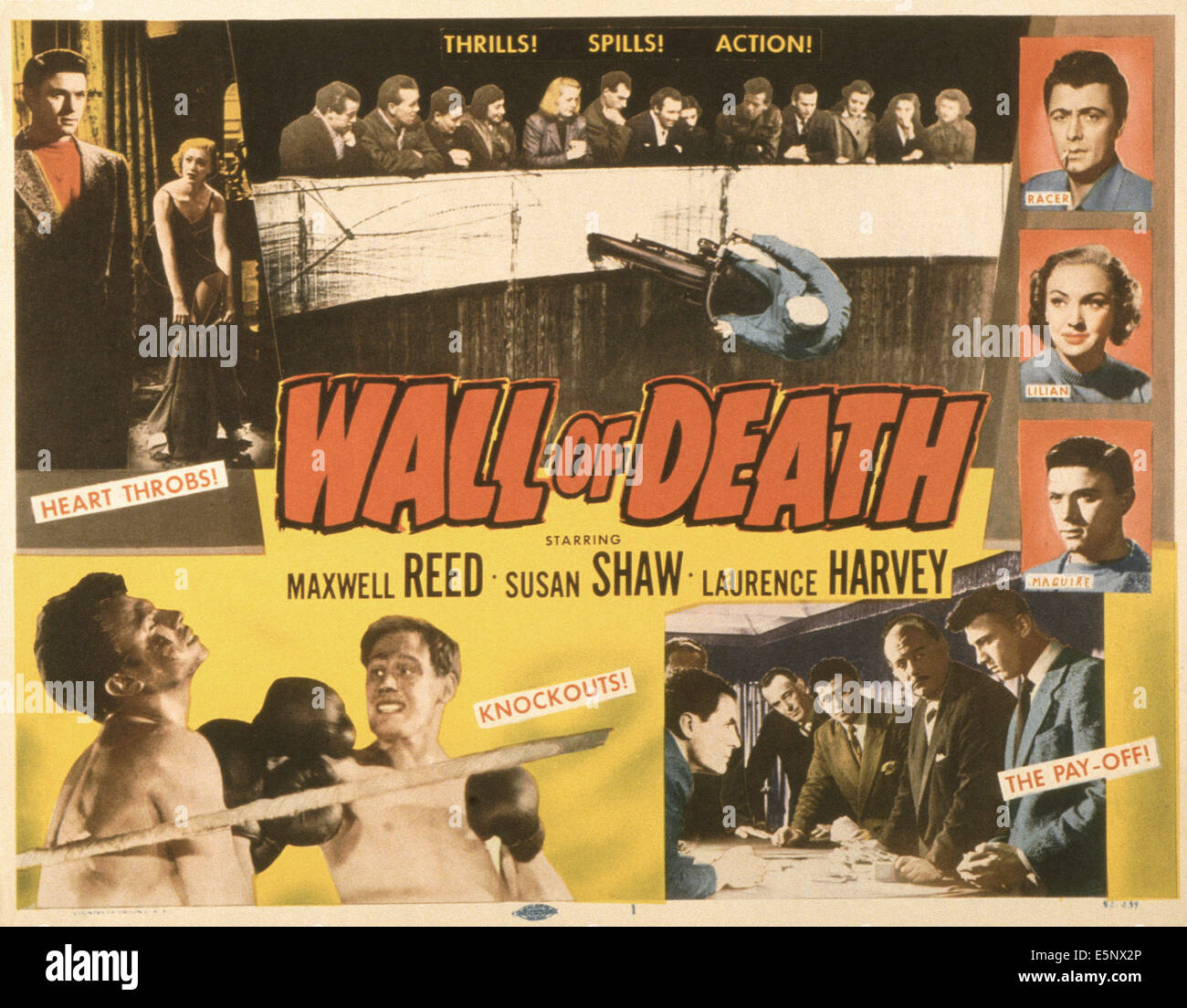Mur DE LA MORT, (aka IL Y A UN AUTRE SOLEIL), de nous poster, haut de gauche à droite : Laurence Harvey, Susan Shaw, Maxwell Reed (bas deuxième Banque D'Images